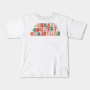 Merry Country Christmas Kids T-Shirt